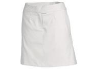 2015 PUMA Ladies Solid Tech Golf Skirt White 2 NEW