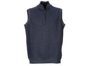 2016 Greg Norman Contemporary 1 4 Zip Golf Vest Navy Heather Small NEW