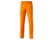 2016 PUMA 6 Pocket Golf Pants Vibrant Orange 38 30 NEW