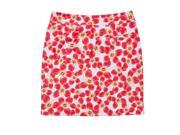 2016 Greg Norman Ladies Butterfly Print Knit Golf Skort White Large NEW
