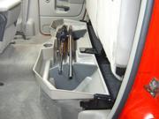 DU HA Underseat Storage Gun Case Fits 2009 2012 Dodge Ram 1500 Quad Cab Crew Cab w o subwoofer Dark Brown 30086
