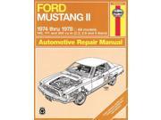 Ford Mustang II 1974 1978 All models 140 171 and 302 cu in 2.3 2.8 and 5 l