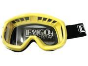 Emgo Motorcross Goggles Yellow