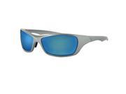 Balboa EBOL002S Bolt Sunglasses Silver Frame Blue Mirror anti fog smoked