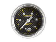 Auto Meter 4761 Carbon Fiber; Electric Fuel Pressure Gauge