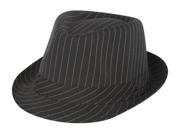 Pinstripe Lightweight Fedora Hat More Colors Available Black