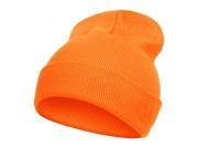 New Solid Winter Long Beanie Safety Orange