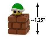Green Koopa Shell on a Brick Block ~1.25 Mini Figure [Super Mario Choco Egg Min