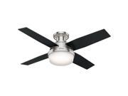 Hunter Fan 14.1 X 24.9 X 9.1 Inch Brushed Nickel Chrome Lighted Ceiling Fans