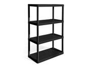 UPC 020027250479 product image for Contico 4-Tier Resin Garage Storage Shelf, Black | upcitemdb.com