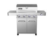 Monument Grills 17842 Stainless Steel 4 Burner Propane Gas Grill with Rotisserie