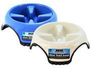 JW Pet Skid Stop Slow Feed Bowl Large Assorted