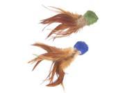 Kong Company Natural Crinkle Ball With Feather CC4