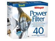 Whisper Power Filter 40 20 40 Gal