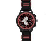 Octavius Men s Atmosphere Watch Flame and Black Silicone