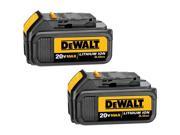 DeWalt DCB2002 20 Volt Max Lithium Ion 3.0Ah Battery 2 Pack