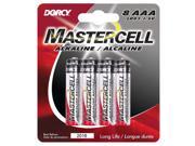 Dorcy 41 1638 8 Count AAA Mastercell Alkaline Batteries