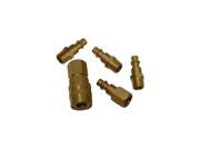 Grip 10300 5 Piece Brass Air Quick Coupler Fitting Set
