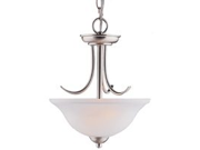 Boston Harbor A2242 3 Two Light Pendant Fixture Brushed Nickel