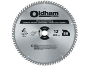 Oldham 12080TP 12 Inch 80T All Purpose Carbide Ultra Finishing Blade
