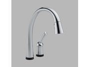Delta 980T DST Pilar Single Handle Pull Down Sprayer Kitchen Faucet in Chrome fe