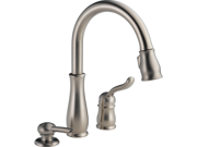 Delta 978 SSSD DST Leland Stainless Single Handle Pull Down Kitchen Faucet with