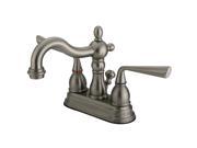 Kingston Brass KS1608ZL Silver Sage Centerset ADA Lavatory Faucet Satin Nickel