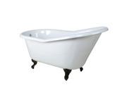 Kingston Brass VCTND6030NT5 60 inches Cast Iron Slipper Clawfoot Bathtub with Oi