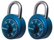Master Lock 1530T 1 7 8 Inch Combo Assorted Colrs 2 Pack Hardened Steel Each