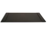P1201 34 x 20 Desk Pad Rustic Black Leather with A Felt Bottom