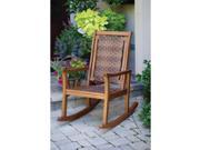 Outdoor Interiors All Weather Wicker Eucalyptus Rocking Chair