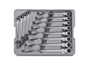 KD Tools 85288 12 Piece X Beam Metric Flex Combination Ratcheting Wrench Set