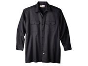 Dickies WL574BKMED Men s Long Sleeve Work Shirt Black Medium