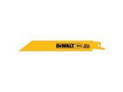 DeWalt DW4838 14TPI 12 In. Straight Back Bi Metal Reciprocating Saw Blade 5 Pk