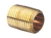 Anderson Metals 736112 02 1 8in Low Lead Brass Nipple