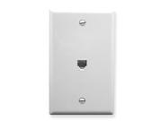 WALL PLATE VOICE 6P6C WHITE