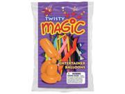 Pioneer National Latex 72390 Twisty Magic Balloons Assorted Colors 20 Count