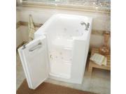 Meditub 3238LWD Meditub 32x38 Left Drain White Whirlpool and Air Jetted Walk In