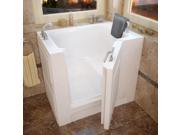 Meditub 2739LWS Meditub 27x39 Left Drain White Soaking Walk In Bathtub