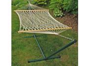 Rope Hammock and Stand Combo Set