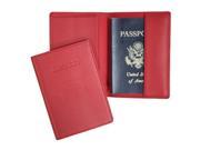 Royce Leather 203 RED 5 Full Grain Napa Cowhide Passport Jacket