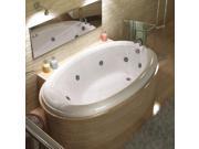 Atlantis Tubs 4478PCDL Petite 44 x 78 x 23 Inch Oval Air and Whirlpool Jetted Ba