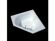 Atlantis Tubs 6060C Cascade 60 x 60 x 23 Inch Corner Soaking Bathtub