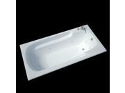 Atlantis Tubs 3672EWR Eros 36 x 72 x 23 Inch Rectangular Whirlpool Jetted Bathtu