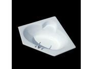 Atlantis Tubs 6060SAL Sublime 60 x 60 x 23 Inch Corner Air Jetted Bathtub