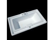 Atlantis Tubs 4678I Infinity 46 x 78 x 23 Inch Endless Flow Soaking Bathtub