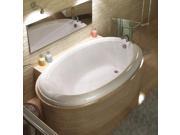 Atlantis Tubs 4478PCAR Petite 44 x 78 x 23 Inch Oval Air Jetted Bathtub