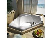 Atlantis Tubs 6060VAL Venus 60 x 60 x 23 Inch Rectangular Air Jetted Bathtub