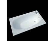 Atlantis Tubs 4266PAR Polaris 42 x 66 x 23 Inch Rectangular Air Jetted Bathtub