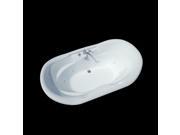 Atlantis Tubs 4170IDR Indulgence 41 x 70 x 23 Inch Oval Air and Whirlpool Jetted